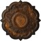 Ekena Millwork Deria Ceiling Medallion (Fits Canopies up to 6"), Hand-Painted Rust, 20 1/4"OD x 1 1/2"P CM20DRRUS - alternate 1
